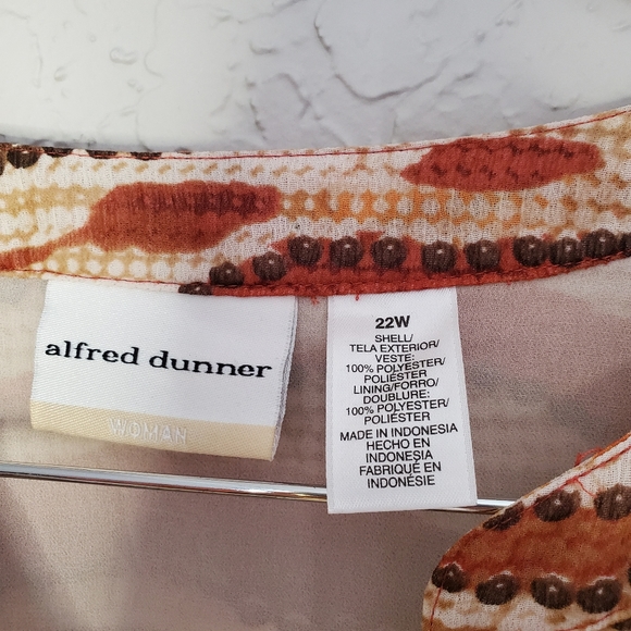 ❤️Alfred Dunner Woman Plus Size 22 Abstract Print Blouse - Picture 7 of 7